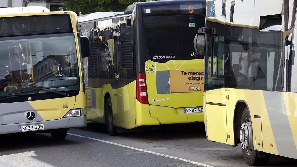 Autobuses urbanos en Santiago de Compostela