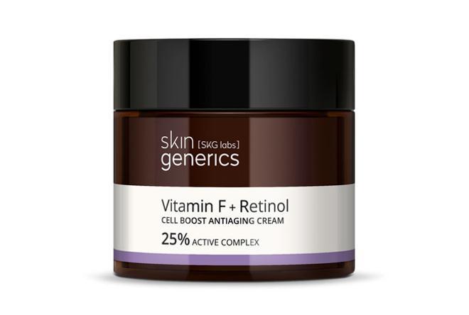 Crema Regeneradora Celular Anti-Edad Vitamina F + Retinol 25% Complejo Activo de Skin Generics
