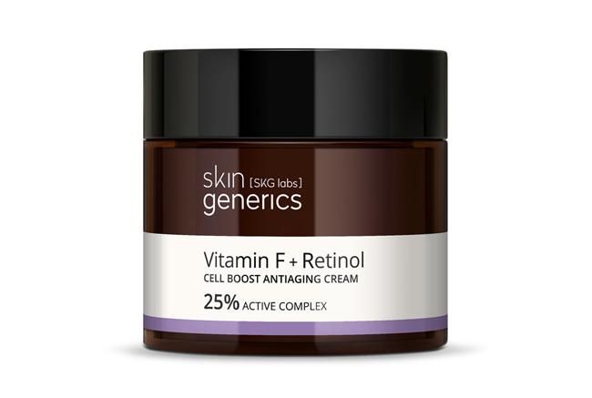 Crema Regeneradora Celular Anti-Edad Vitamina F + Retinol 25% Complejo Activo de Skin Generics