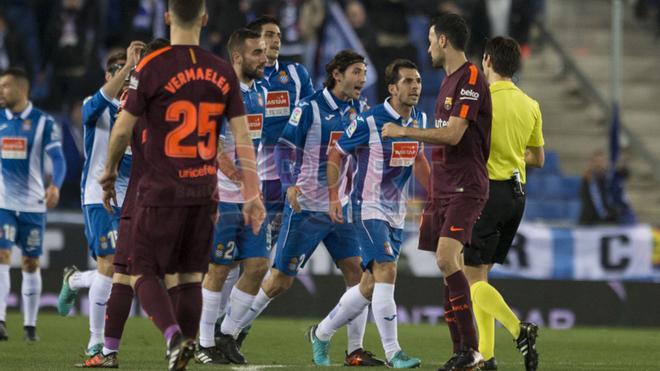 RCD Espanyol, 1 - FC Barcelona, 0 (Copa del Rey cuartos ida)