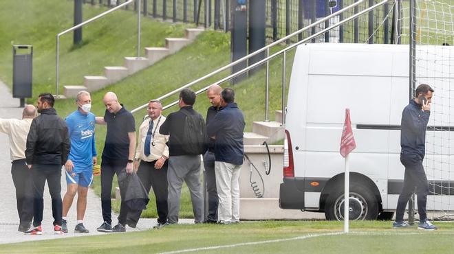 Las mejores imágenes del entrenamiento de hoy del Barça en Salzburgo