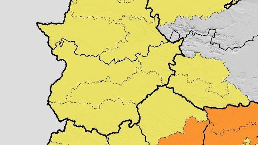 Casi toda Extremadura estará este lunes en aviso amarillo por altas temperaturas