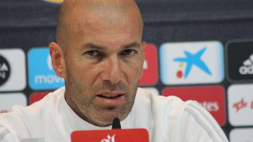 Zidane, en rueda de prensa.