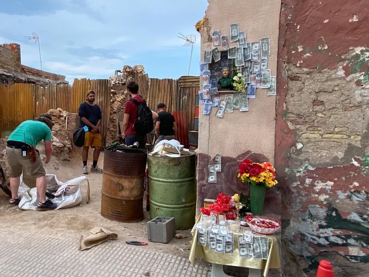 La ciudad de Cartagena convertida en México durante el rodaje de ‘Venom: El último baile’.
