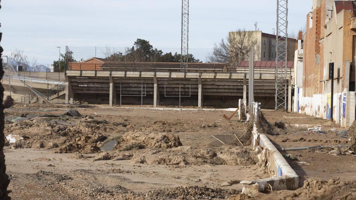 Campo de fútbol en Algemesí, en una imagen de archivo.