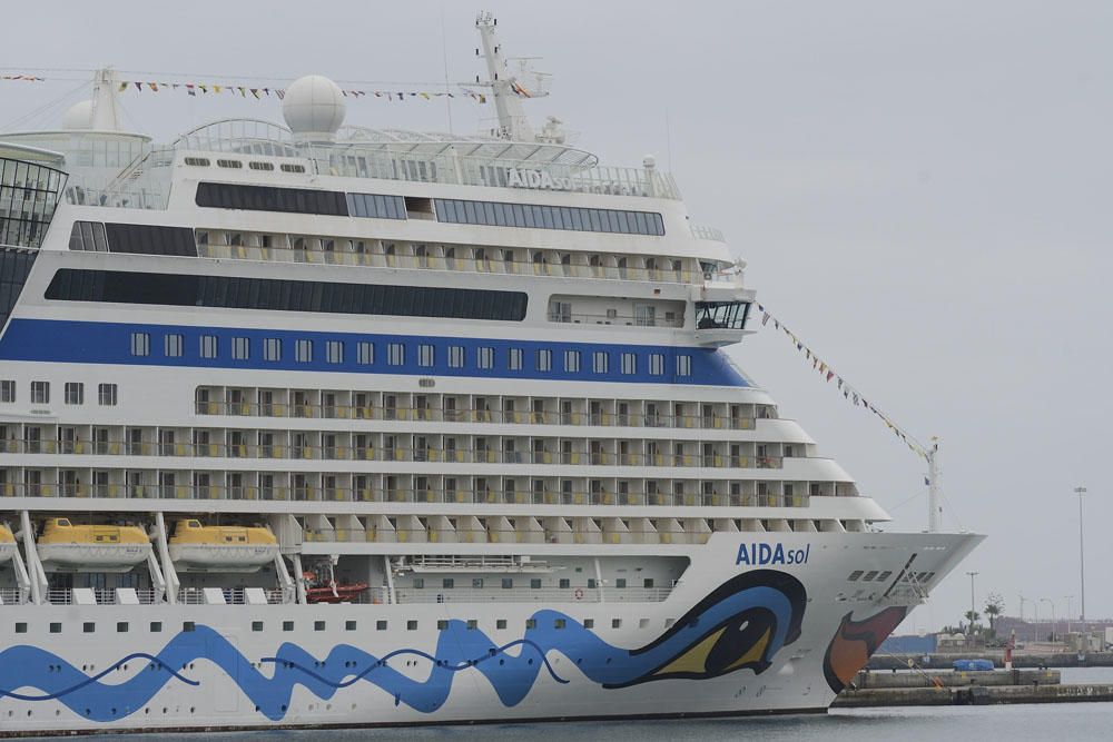 El crucero AIDASol hace escala en La Luz, 03/09/17