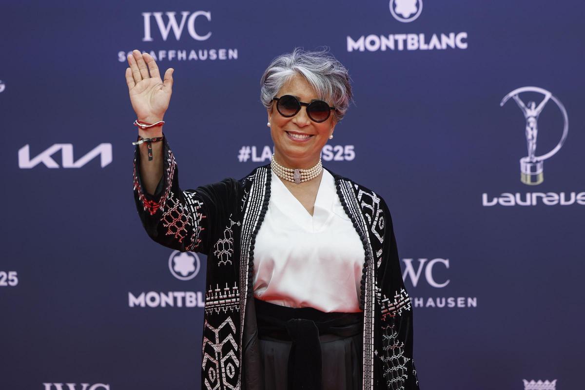 Nawal El Moutawakel, exatleta marroquí y alto cargo deportivo, durante los pasados premios Laureus.