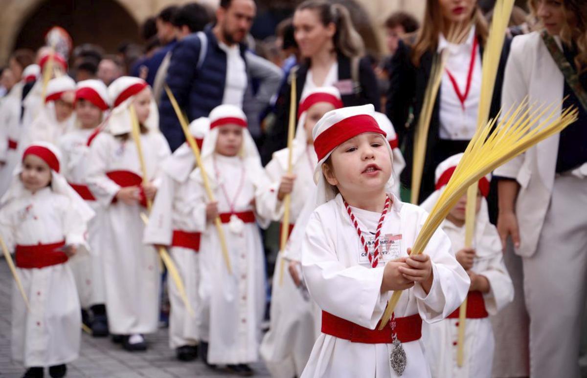 Niños hebreos, en el cortejo de la Borriquita.