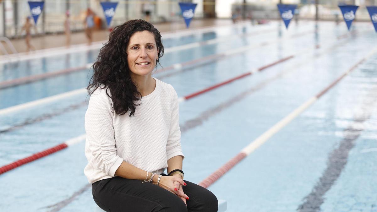 Elisabet Arribas, a la piscina de Sant Ponç.