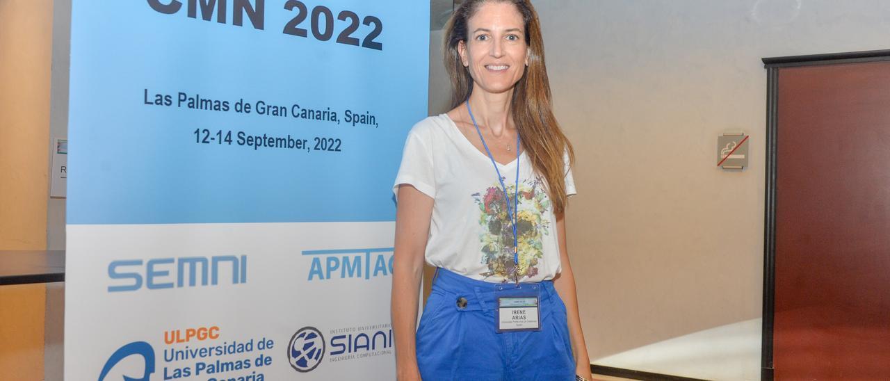 La catedrática Irene Arias en el Congreso de Métodos Numéricos en Ingeniería en la capital grancanaria.