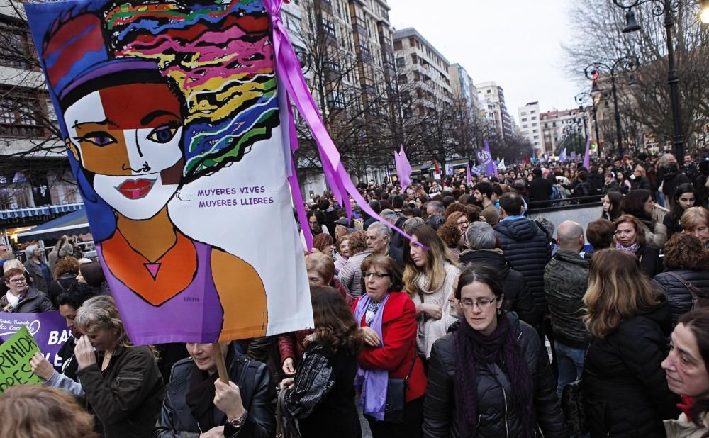 Manifestación del día de la mujer en Gijón