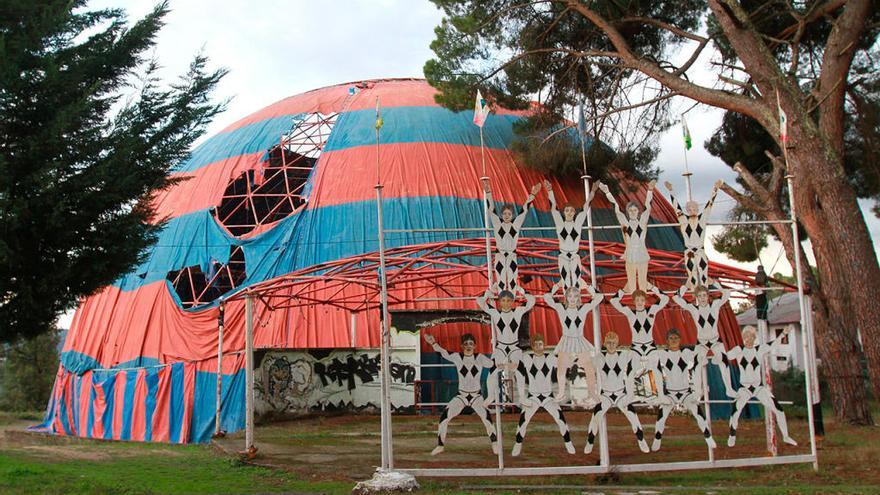 La cúpula donde se situaba el circo en la finca de Benposta. // I.O.