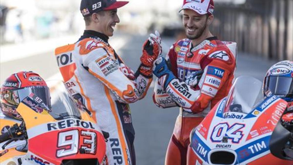 Márquez y Dovizioso  se citan en Cheste_MEDIA_1