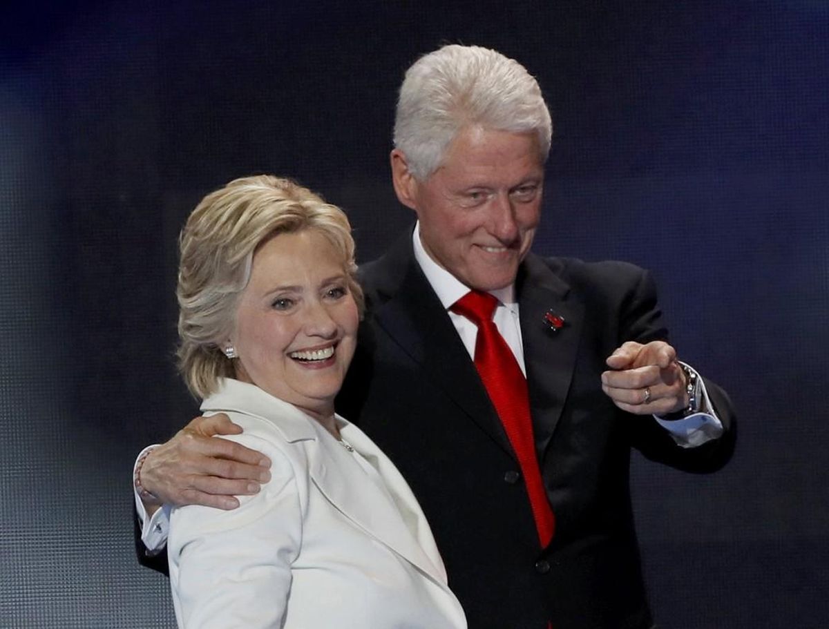 U.S. Democratic presidential nominee Hillary Clinton stands with her husband, former President Bill Clinton, after accepting the nomination on the final night of the Democratic National Convention in Philadelphia, Pennsylvania, U.S. July 28, 2016. REUTERS/Mike Segar/File Photo U.S. Democratic presidential nominee Hillary Clinton stands with her husband, former President Bill Clinton, after accepting the nomination on the final night of the Democratic National Convention in Philadelphia, Pennsylvania, U.S. July 28, 2016. REUTERS/Mike Segar/File Photo