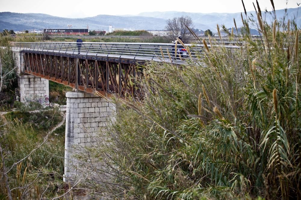 Uno de los pocos puentes que se conservan, a la entrada de Gandía