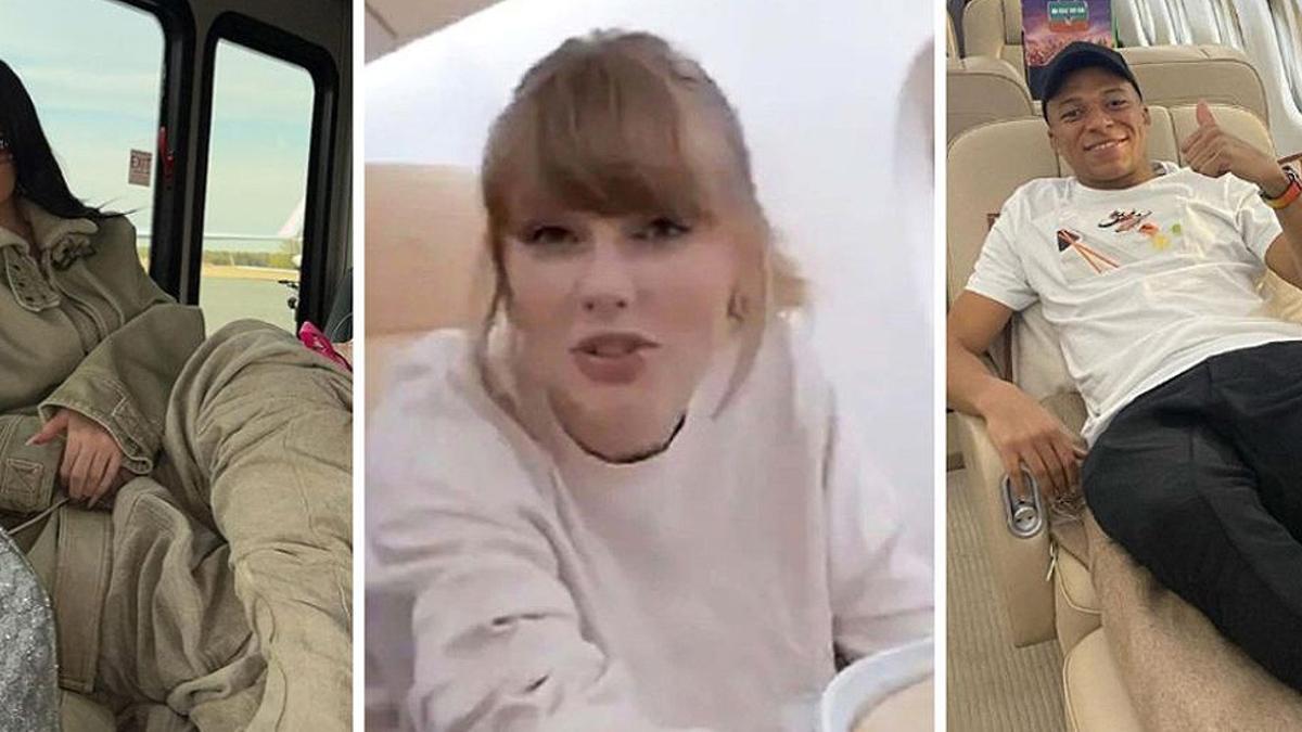 Kylie Jenner, Taylory Swift y Kylian Mbappe.