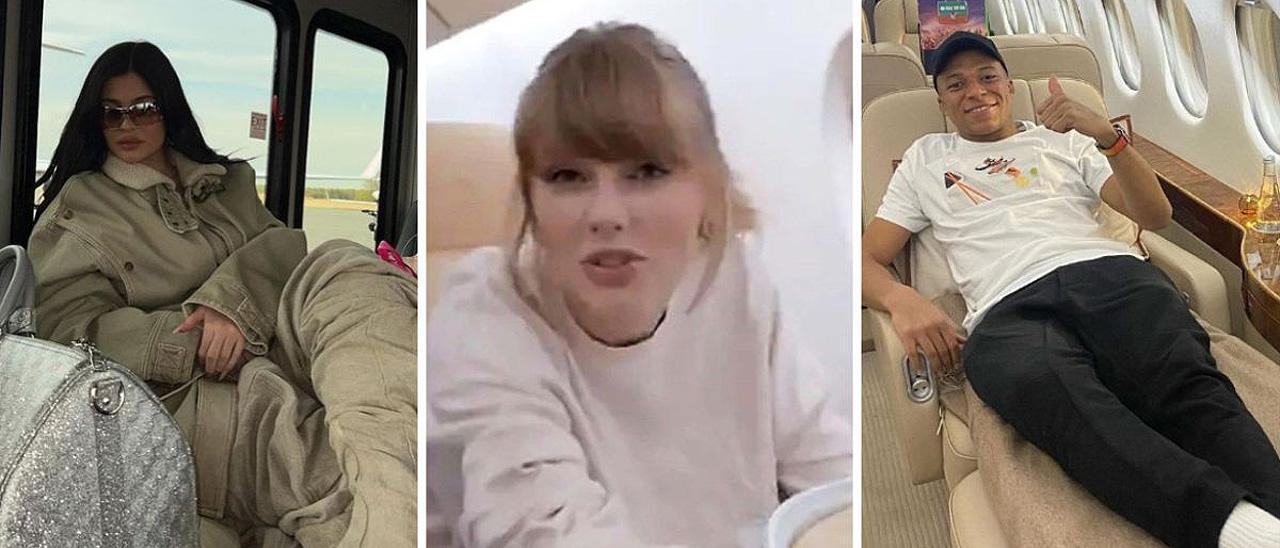 Kylie Jenner, Taylory Swift y Kylian Mbappe.