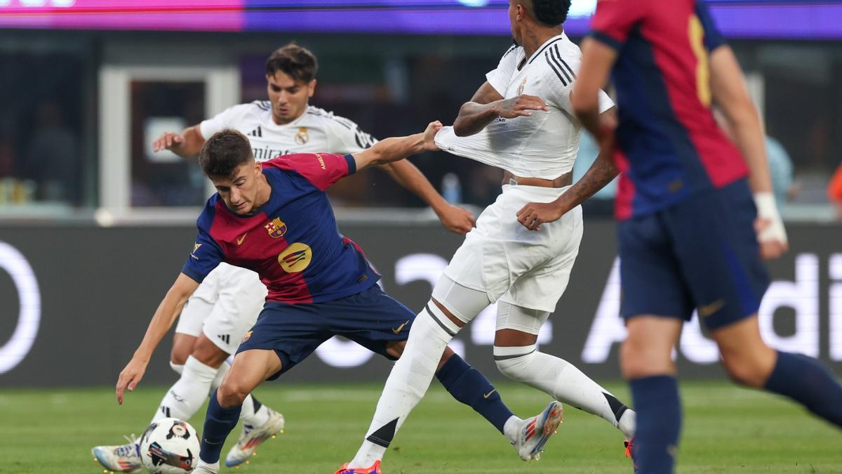 Pau Víctor, ante el Real Madrid