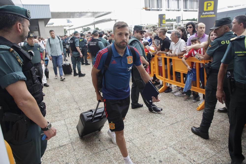 La selección española ya está en Asturias