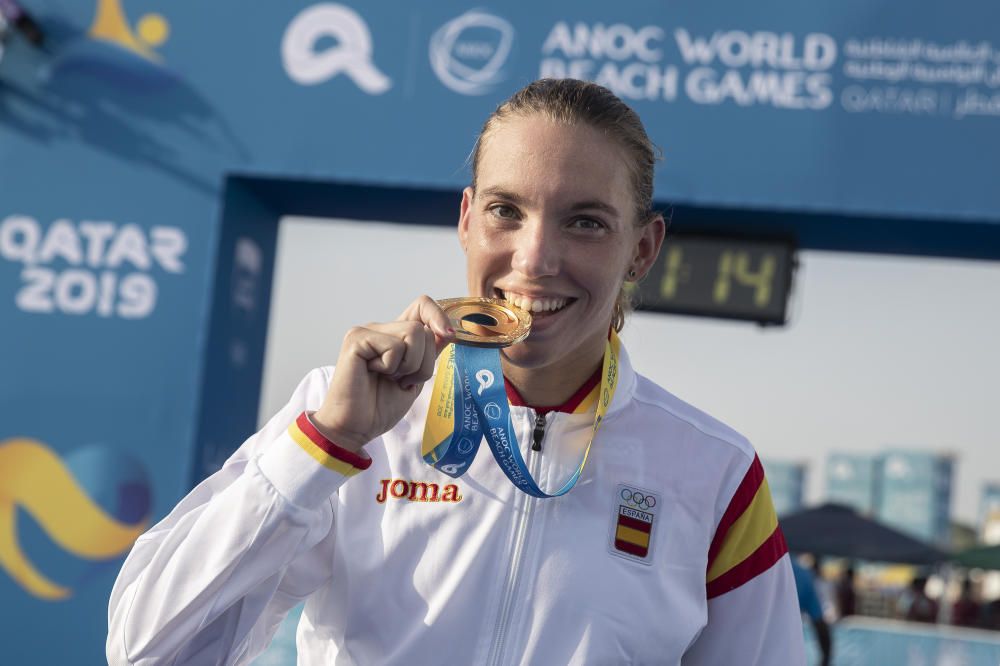 Xisca Tous gana el oro en acuatlón en el Mundial de playa de Catar