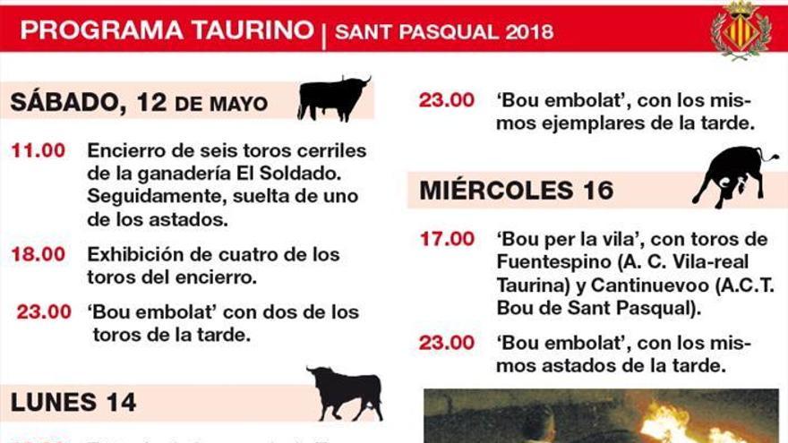 Vila-real tendrá 11 toros en Sant Pasqual 2018