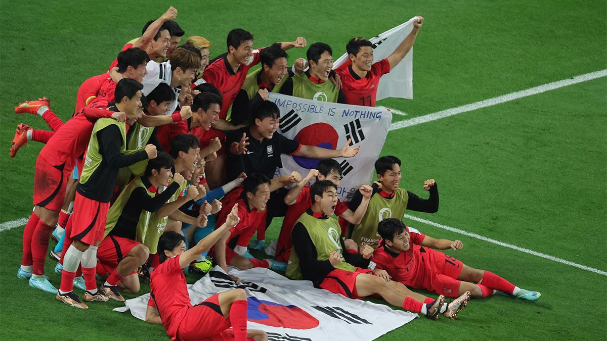 Corea celebra el pase a octavos del Mundial de Qatar tras ganar a Portugal