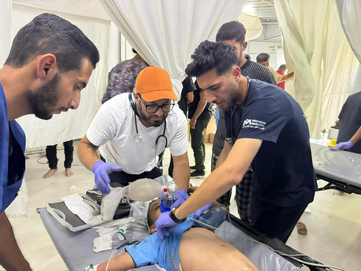 Las víctimas infantiles centran gran parte de las atenciones sanitarias en la Franja de Gaza