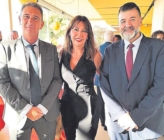 Gregorio Arias, Esperanza Llin y Francisco Cano.