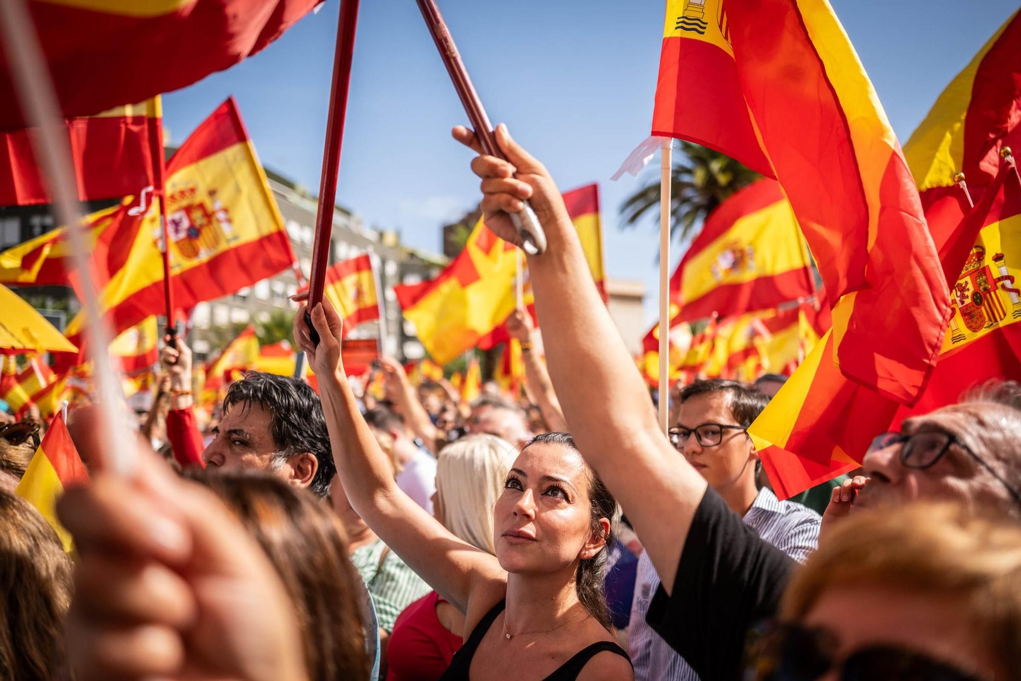 Manifestación contra la ley de amnistía en Santa Cruz de Tenerife