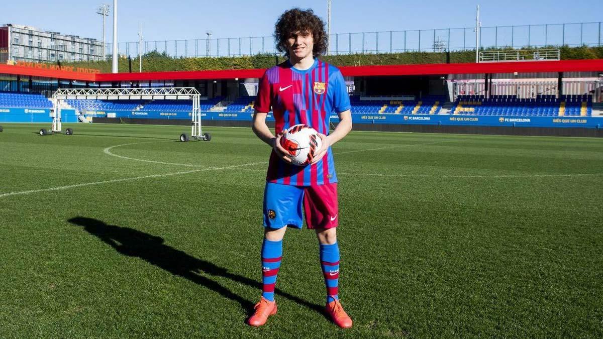 Las primeras palabras de Fabio Blanco como jugador del Barça B