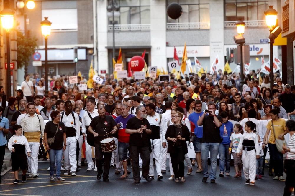 Manifestación de la Comissió 9 d'Octubre