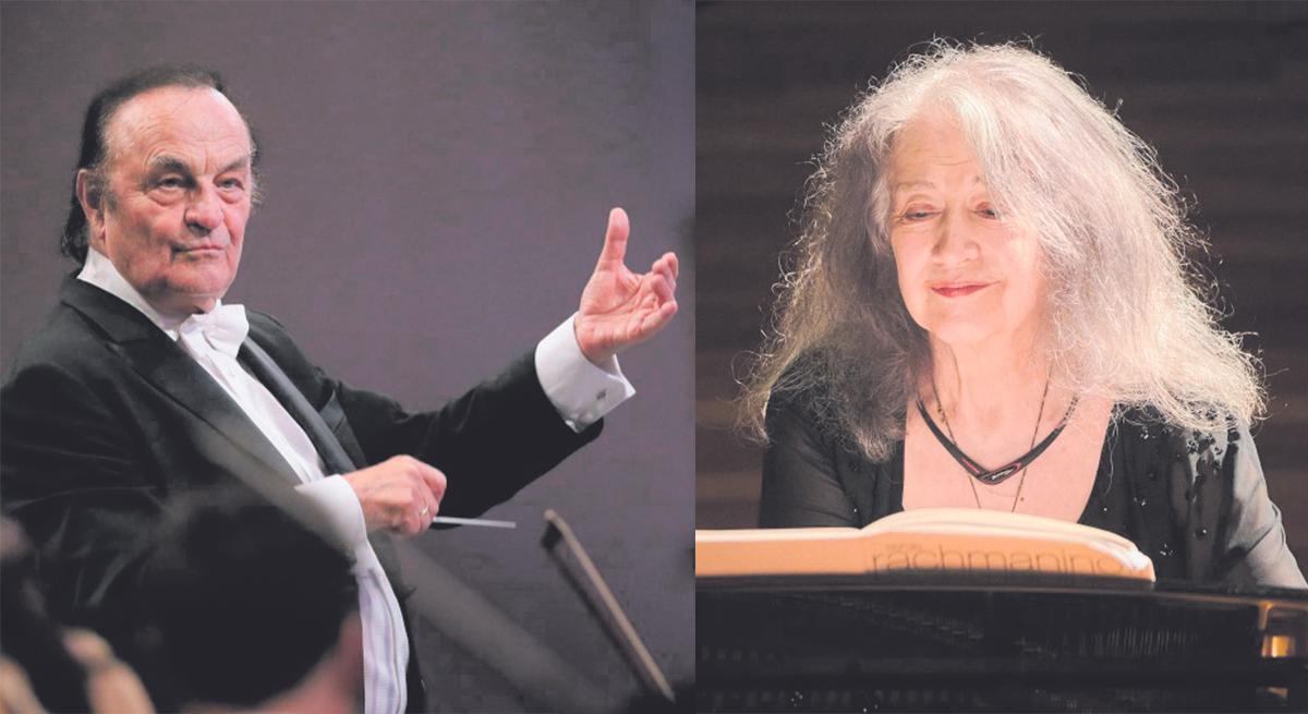 Charles Dutoit y Martha Argerich.