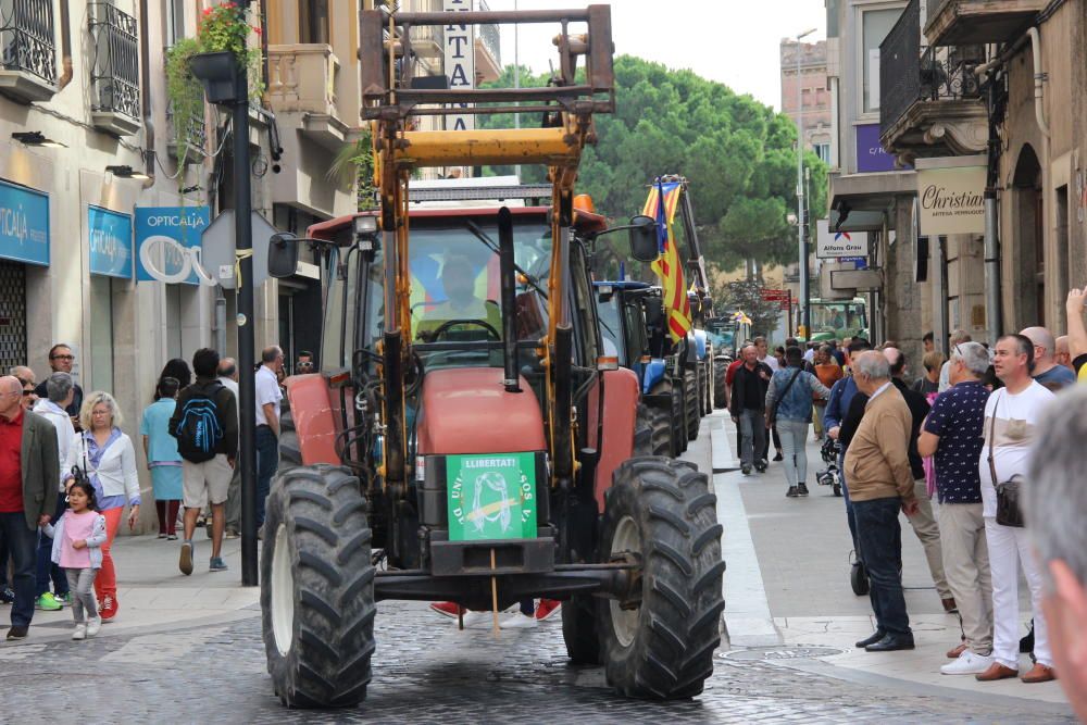 Concentració a la Rambla de Figueres per la vaga