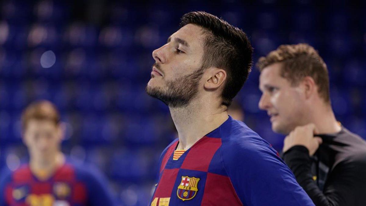 Abel Serdio, pívot del Barça de balonmano