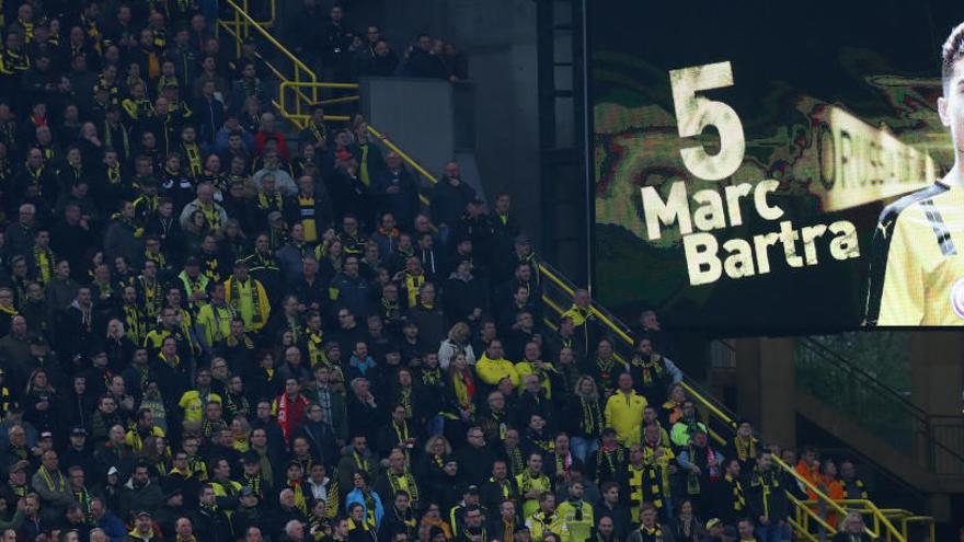 Uno de los fondos del Westfalenstadion.