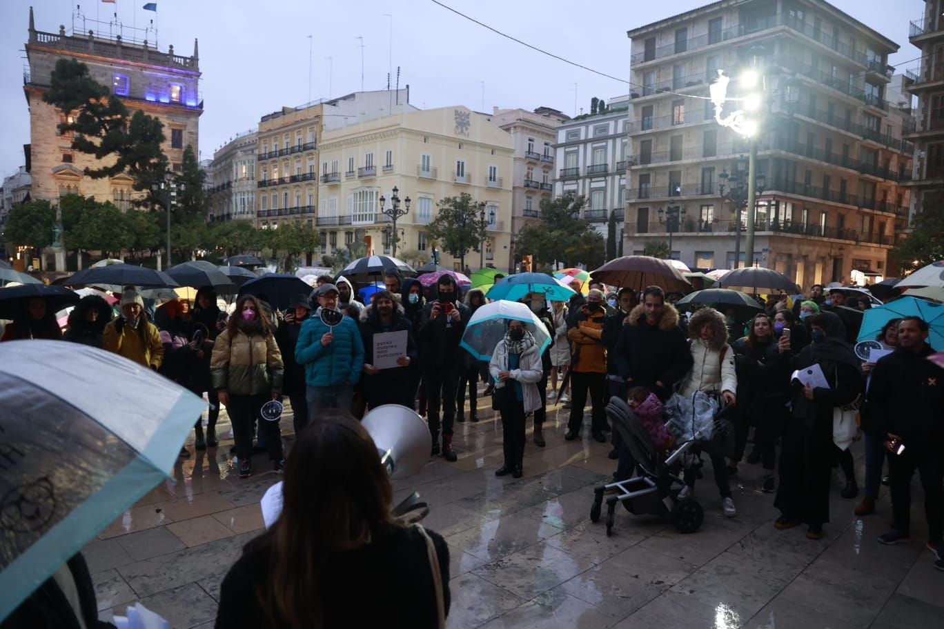 Protesta de autónomos en València contra las cuotas
