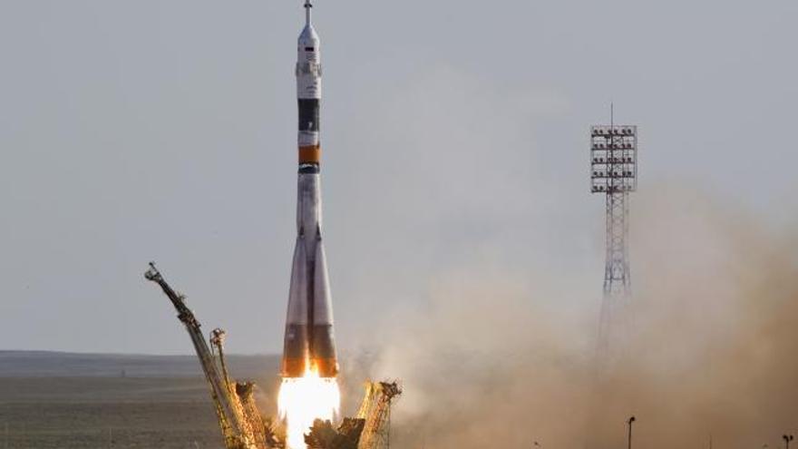 La Soyuz parte hacia la Estación Espacial Internacional