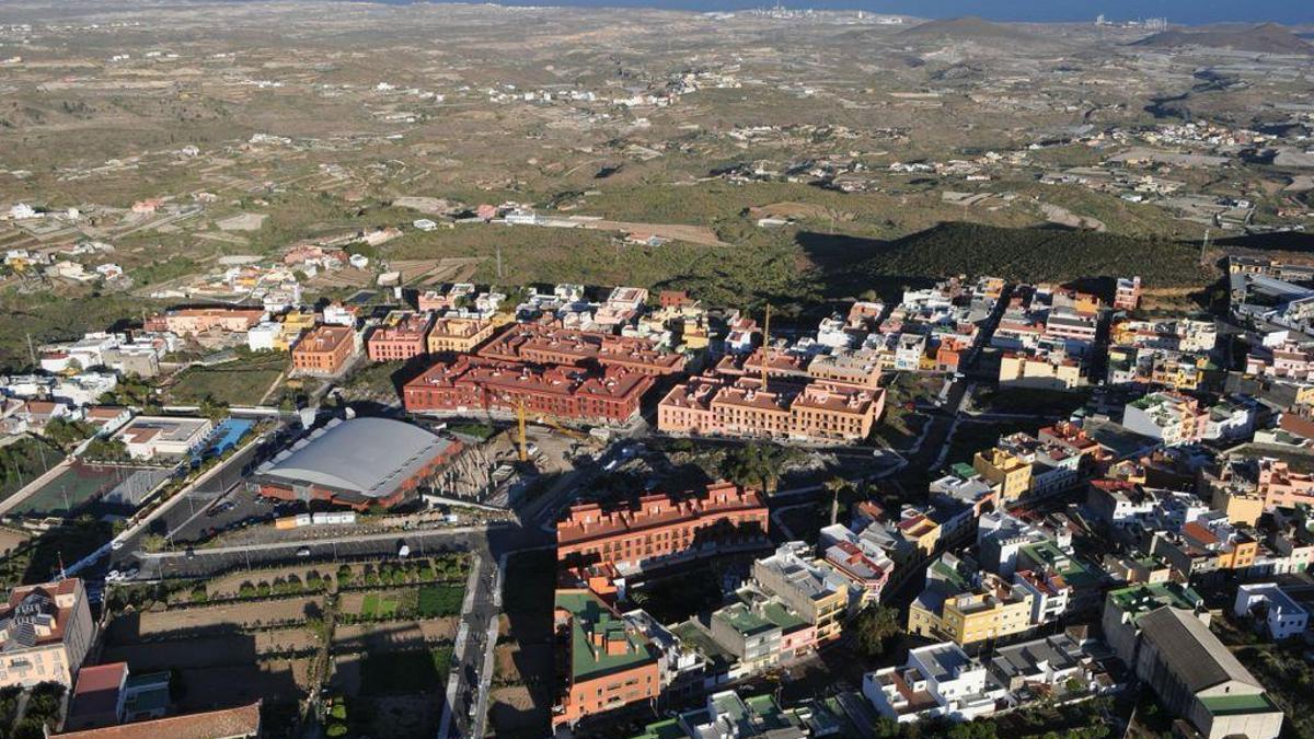 Panorámica aérea del casco de Granadilla de Abona, donde se encuentran las viviendas que ha adquirido la sociedad de inversión.