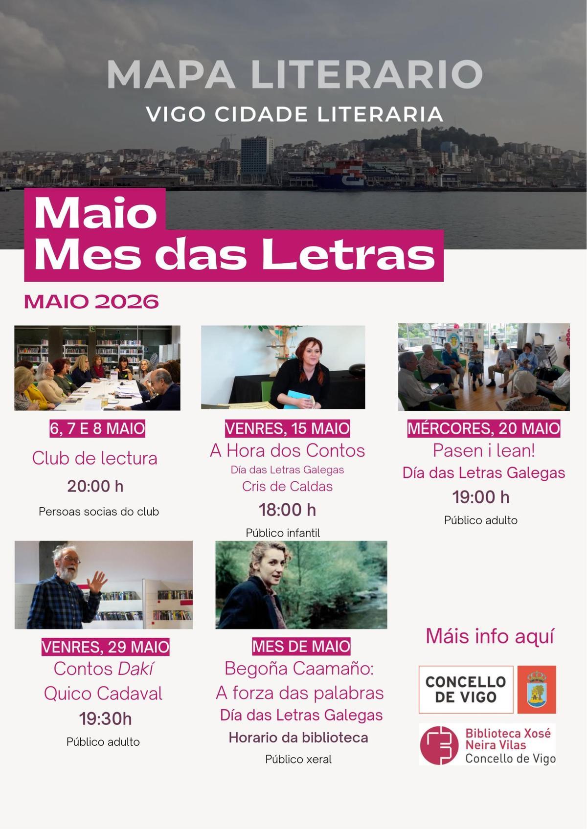 Programación do Concello polo Día das Letras Galegas.