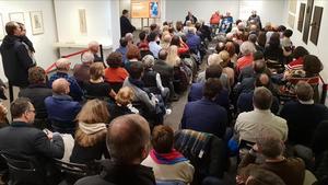 Presentación del libro ’Nos cansamos de vivir bien’, de Albert Soler, en la Blanquerna de Madrid.