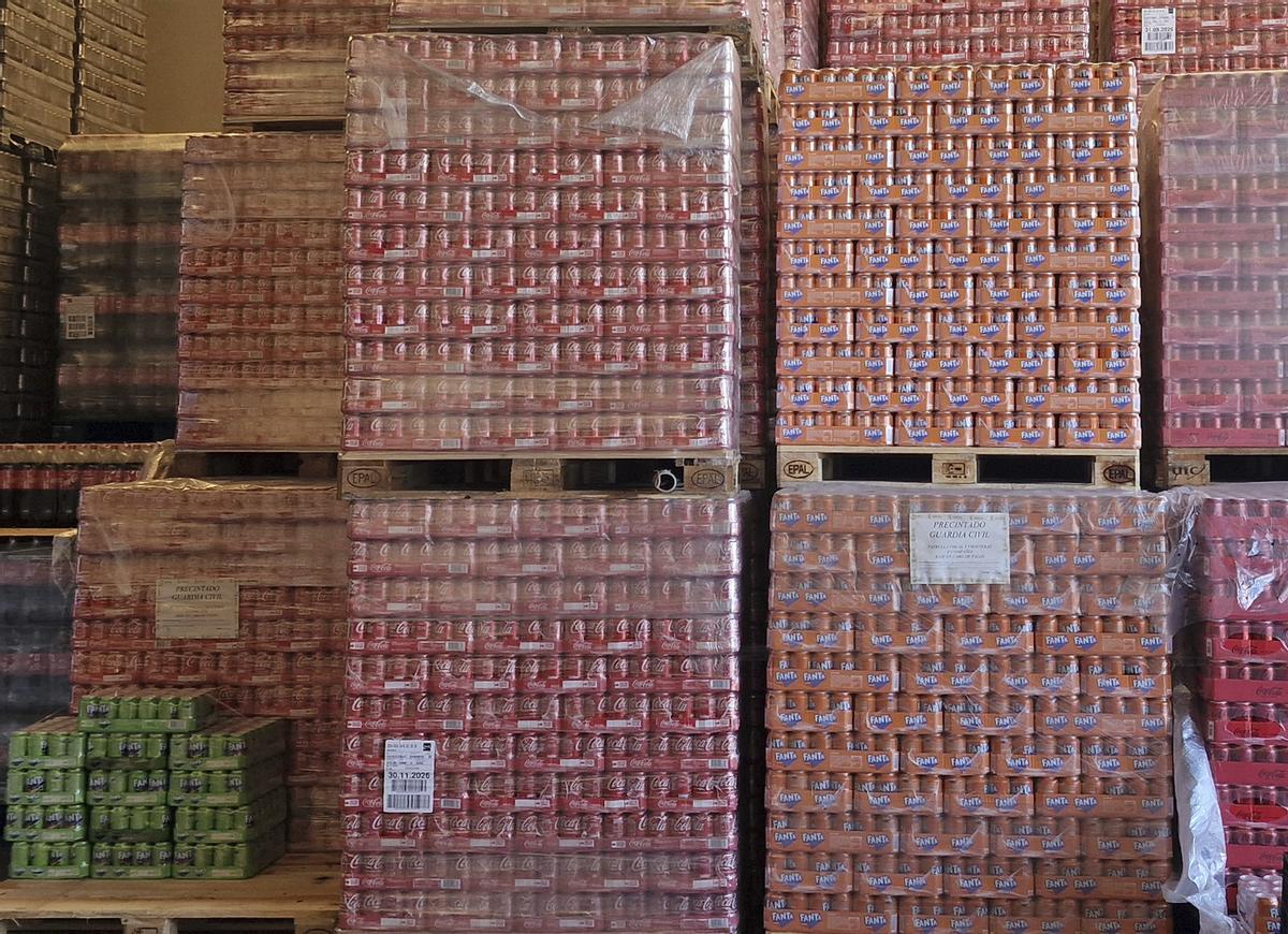 Las latas incautadas son de distintas marcas populares