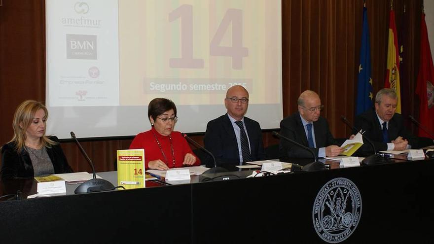 Marian Cascales, Francisca Tomás, Juan Hernández, Carlos Egea y Ángel Meroño.