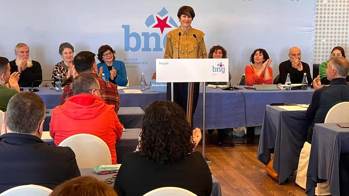 Ana Pontón en su intervención durante el consello nacional