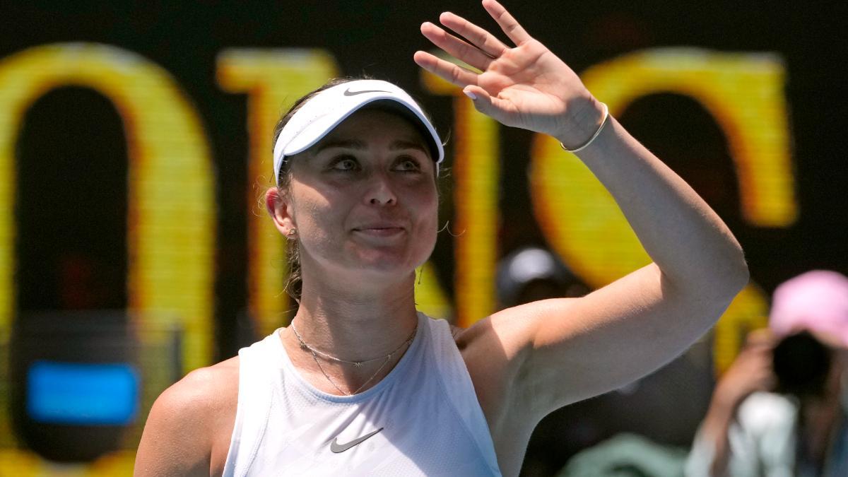 Paula Badosa celebra la clasificación a 'semis'