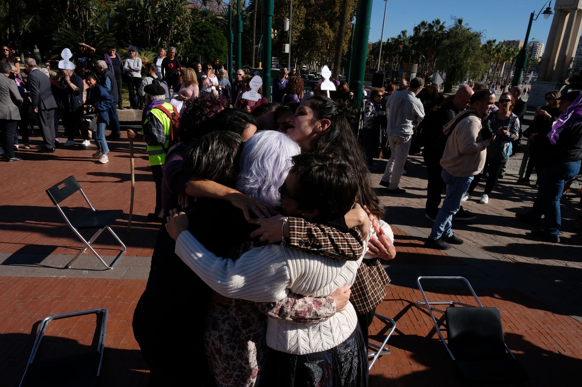 La marcha del 25-N en Málaga por el Día de la eliminación de la violencia machista contra las mujeres, en imágenes