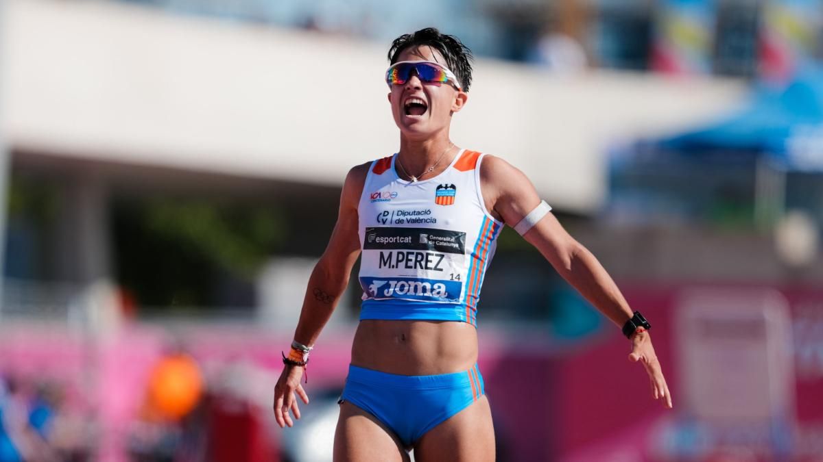 María Pérez celebra su victoria en Tarragona