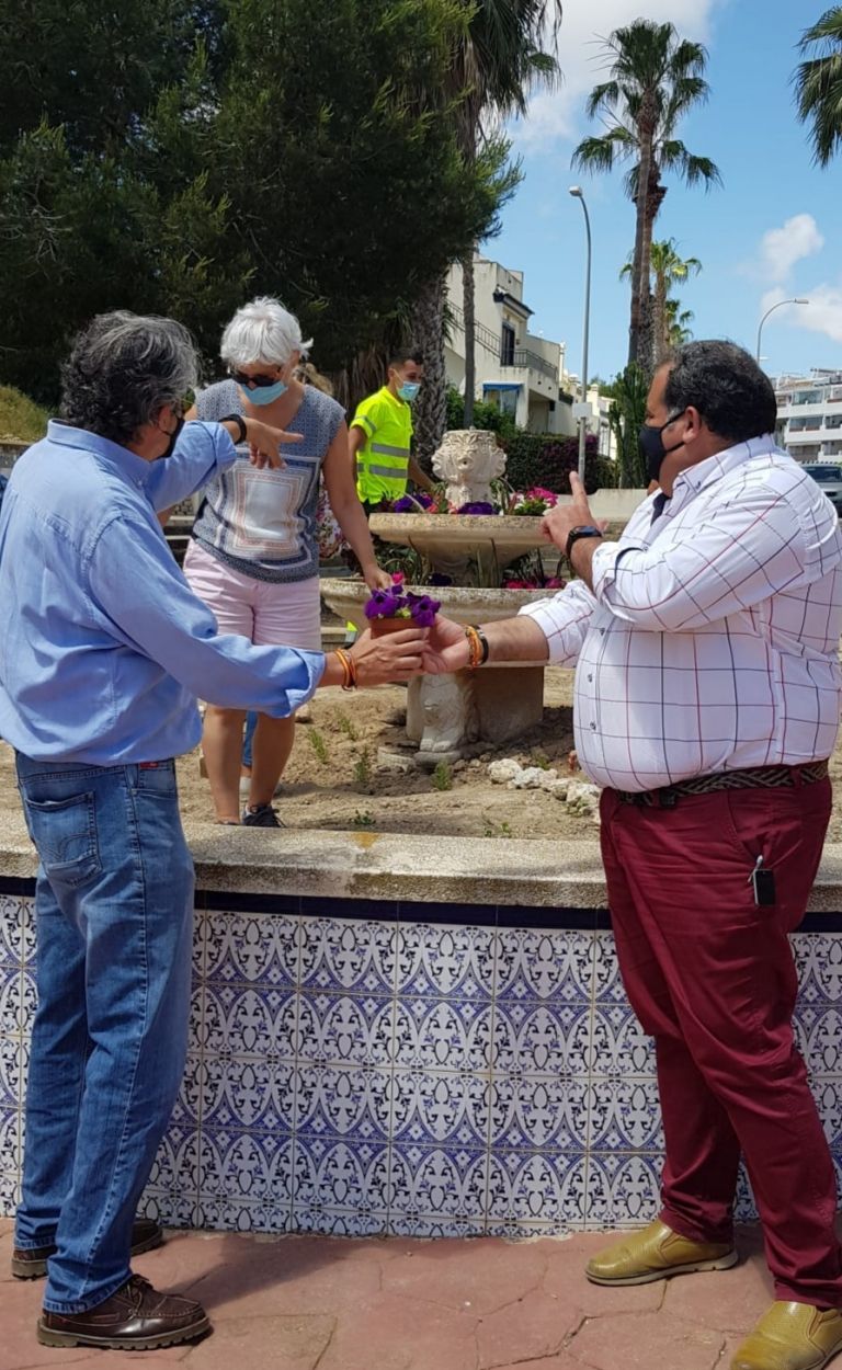 El edil de Parques, Ángel Noguera, junto a Antonio Cerdán de CLARO.