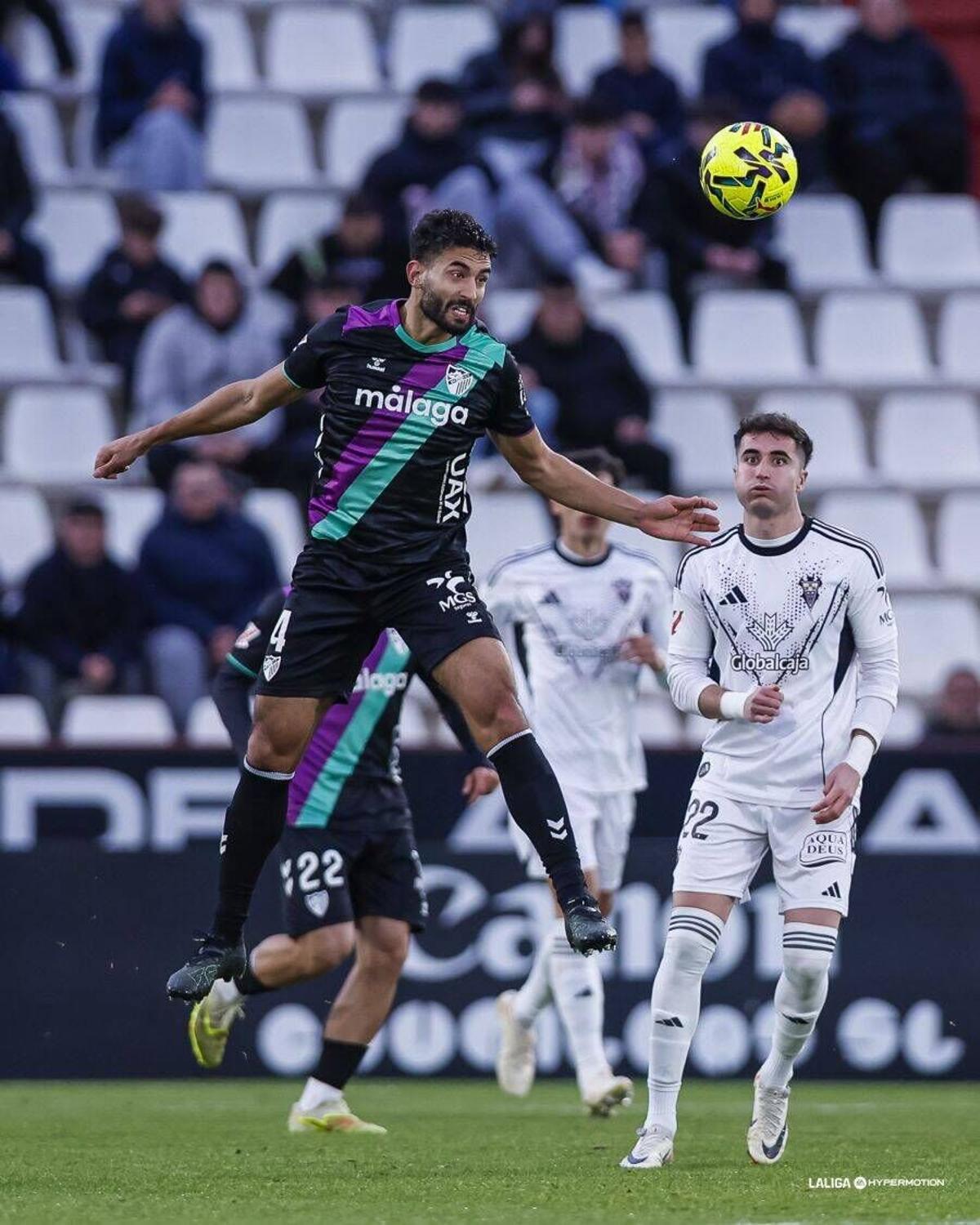 Partido disputado entre el Albacete y el Málaga CF