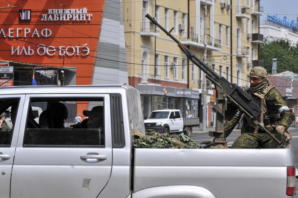 Mercenarios del grupo Wagner en Rostov