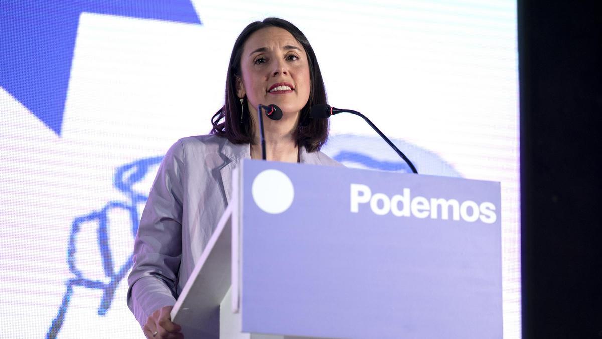 La secretaria política de Podemos y eurodiputada, Irene Montero